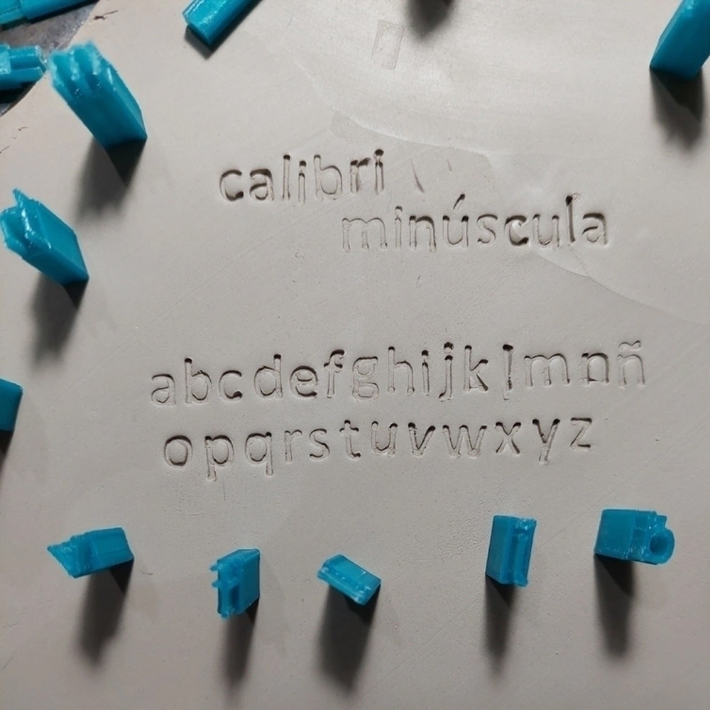 ABC Minúscula Calibri (6 a 7 mm)