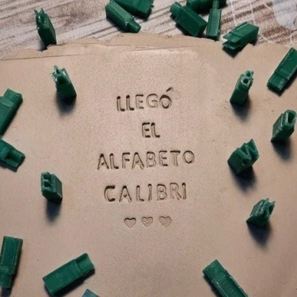 ABC Mayúscula Calibri (7 a 8 mm)